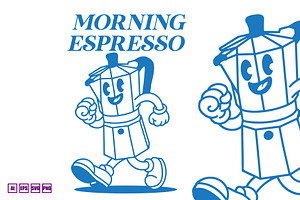 Morning Espresso, a Food Illustration by kalehstudio