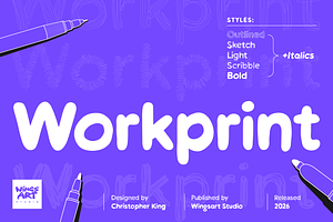 Workprint – A Hand-drawn Sans Serif