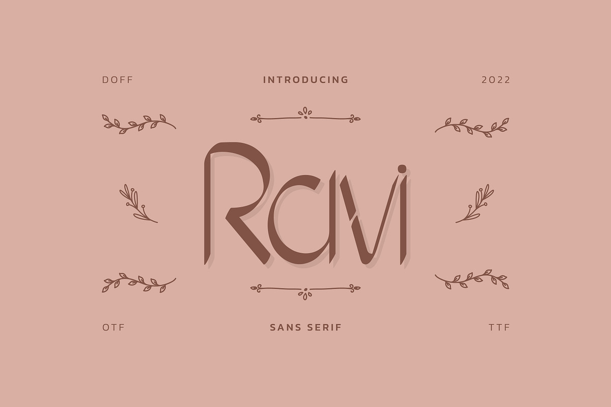 Ravi Sans Serif, a Sans Serif Font by infernostudio3 (Photo 1 of 10)