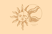 Celestial Art - Sun Moon Stars Space, a Texture Illustration by Rough Edges Supply Co. (Thumbnail 9 of 12)