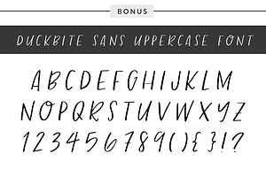 Duckbite Font Family