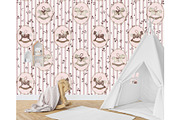 Rocking Horses Pattern, a Pattern Graphic by MouseGrey (Thumbnail 8 of 11)