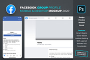 Facebook Group Profile Mockup, a Social Media Template by FEINGOLD (Thumbnail 1 of 8)