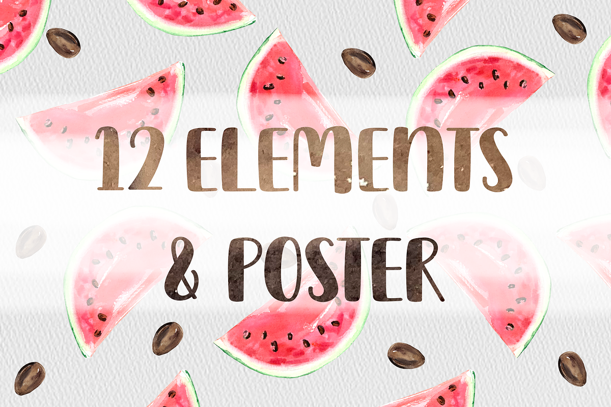 Watermelon Life Cycle Poster/Clipart, an Education Illustration by Tati Bordiu (Photo 5 of 5)