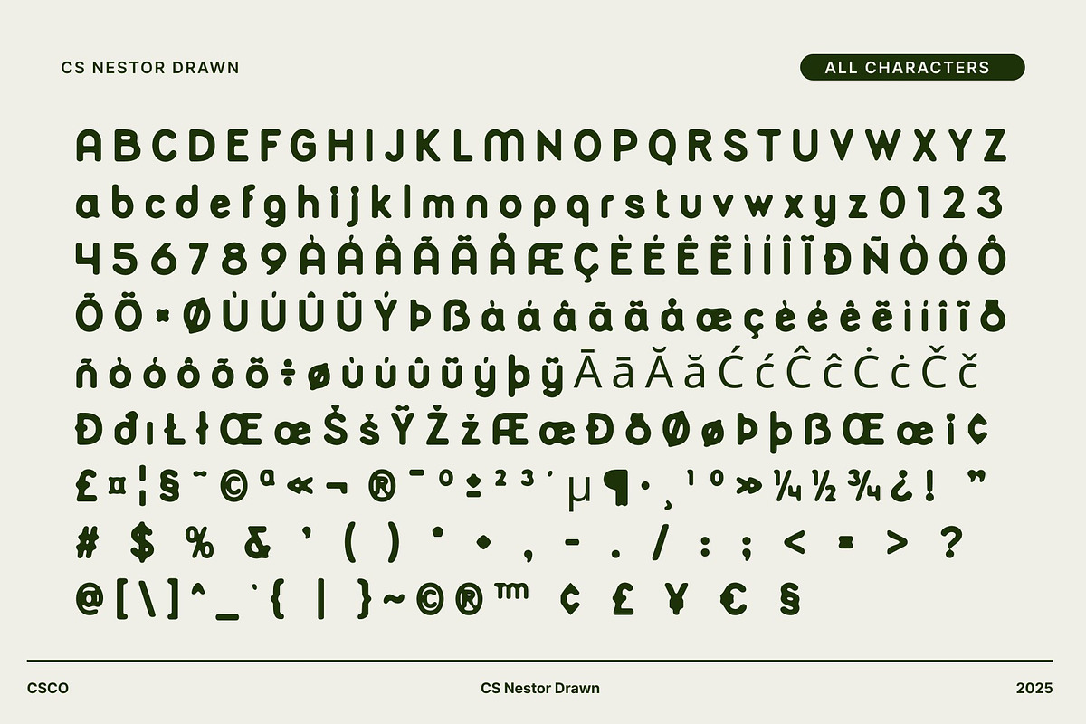 CS Nestor Drawn, a Sans Serif Font by Craft Supply Co. (Photo 8 of 8)