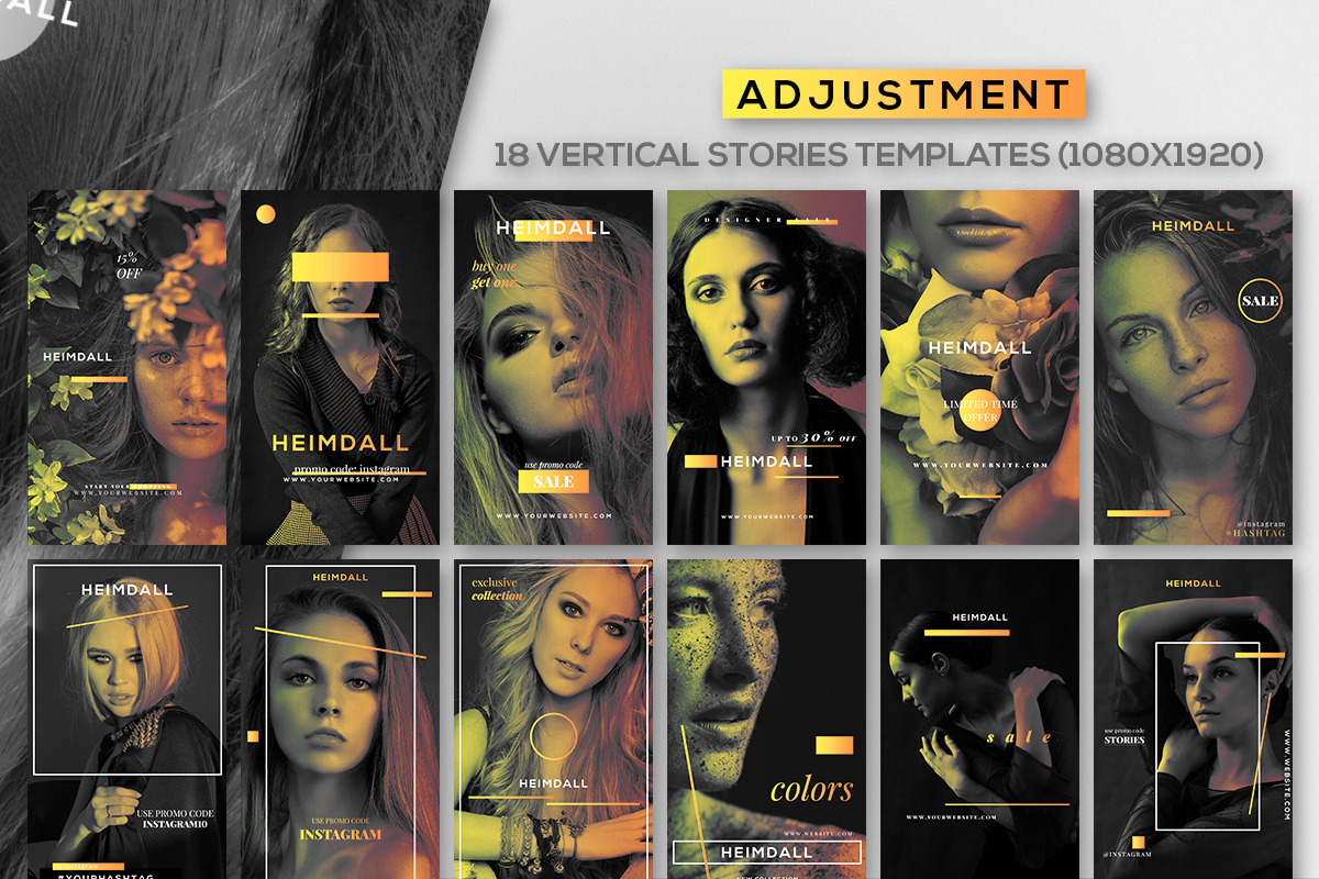 Heimdall - Instagram Posts & Stories, a Social Media Template by RussGFX (Photo 5 of 7)
