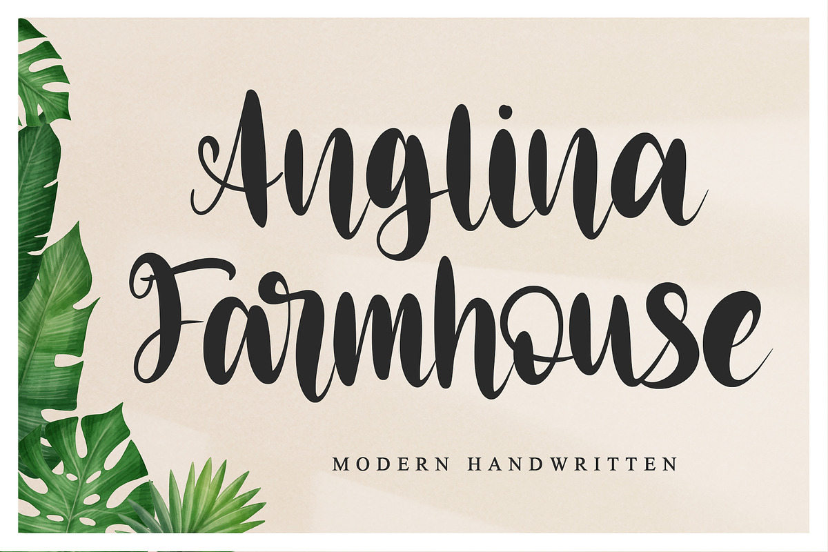 Anglina Farmhouse, a Script Font by Letterara (Photo 1 of 6)