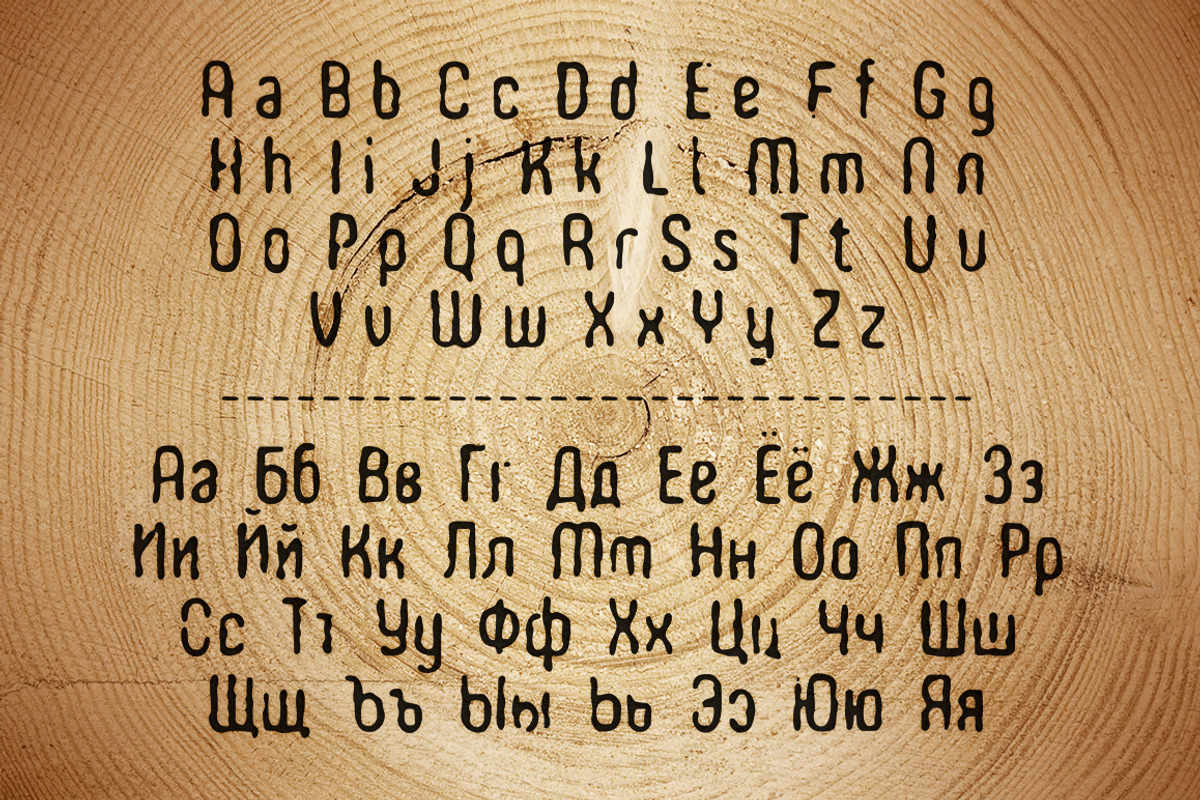 WoodBurn. Handcrafted Font preview 4