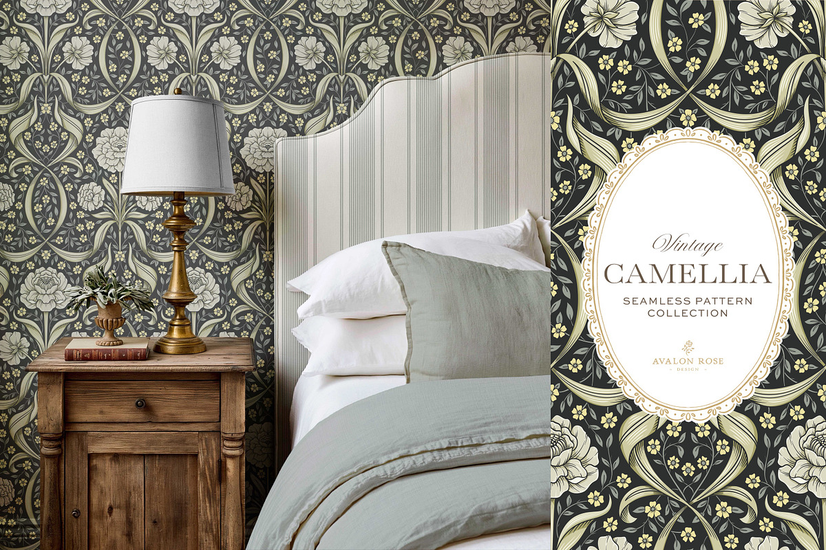 Arts & Crafts Floral Patterns Black, a Pattern Graphic by Eclectic Anthology (Photo 10 of 10)