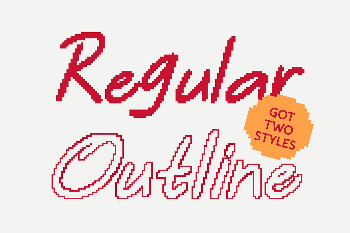 CS Breezy Pixel, a Handwritten Font by Craft Supply Co. (Photo 7 of 8)