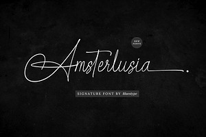 Amsterlusia - Signature Fonts