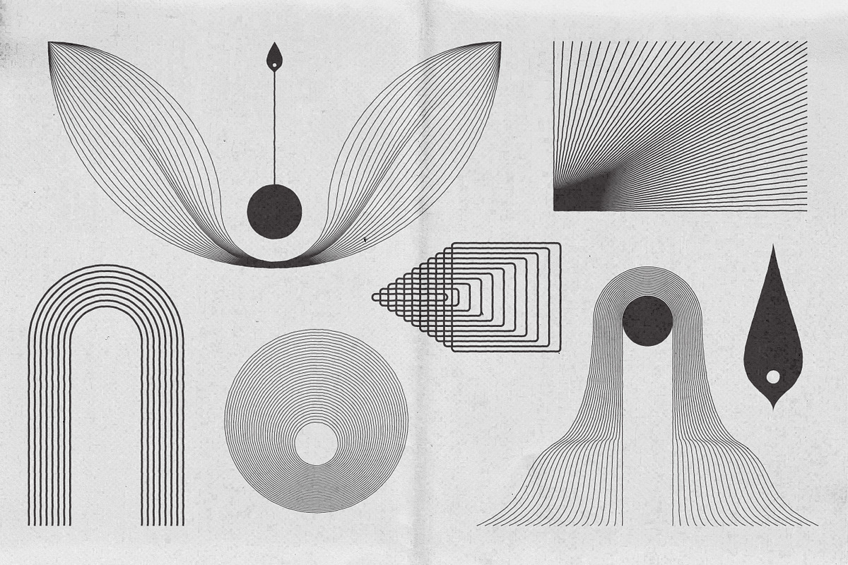 Abstract Boho Linear Vector Shapes, a Graphic by Vanzyst (Photo 19 of 24)