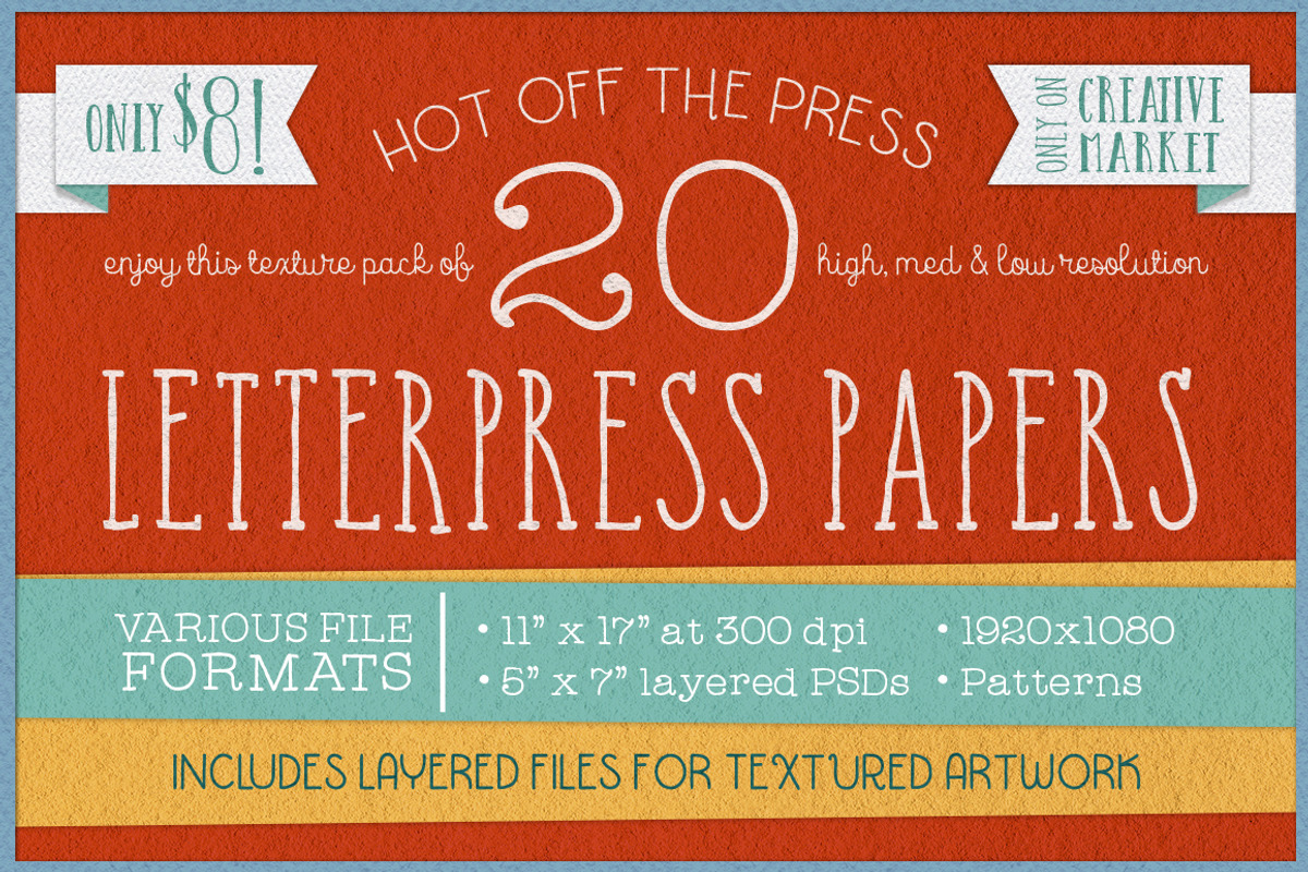 KD Letterpress Paper Pack
