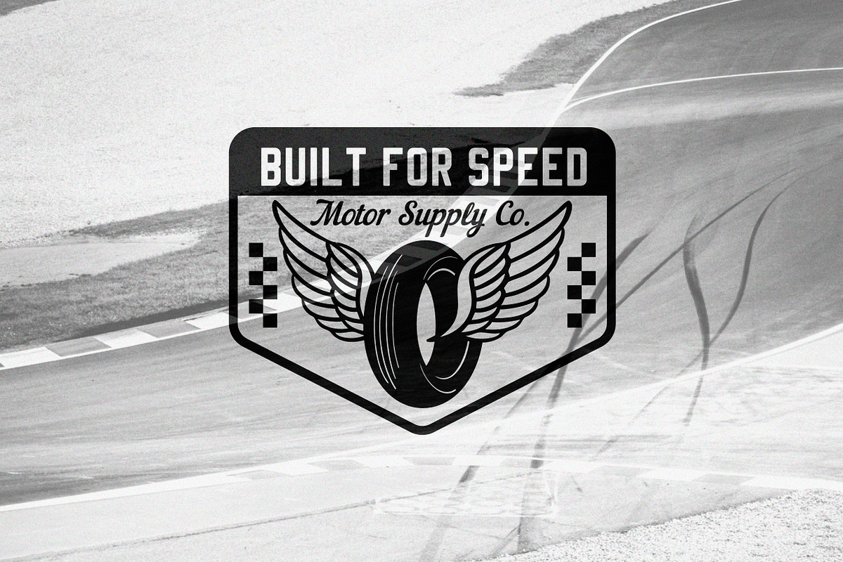 Racing Badges - Mono, a Branding & Logo Template by cd-design.co (Photo 4 of 8)