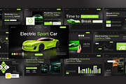 Electric Sport Car Google Slides, a Presentation Template by Loin Studio (Thumbnail 1 of 4)
