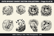Cute Ghost SVG Bundle Vol - 01, an Object Graphic by XPERTDESIGNER (Thumbnail 4 of 21)