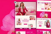Bold Pink Coach Squarespace Template, a Squarespace Template by Sofia Designs (Thumbnail 1 of 11)