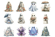 Vintage Floral Ghost Halloween, an Illustration by Design Market (Thumbnail 2 of 4)