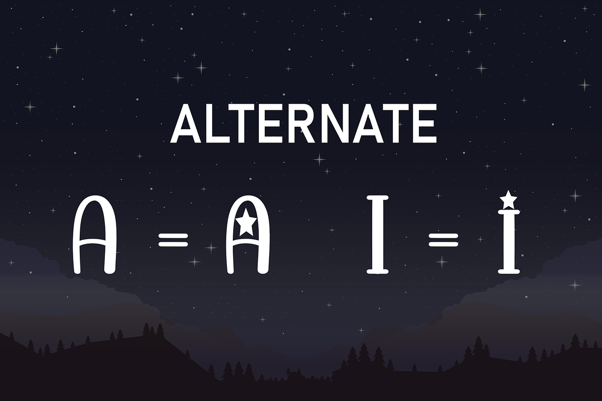 Star Night | Script Font, a Handwritten Font by Scratchones (Photo 8 of 9)