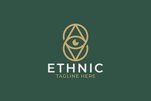 Mystic Ethnic Eye Logo Geometry, a Branding & Logo Template by Signatoro