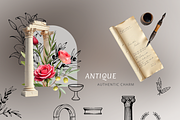 Antique mixed media collage, an Object Graphic by Katerina.Sea.Digital (Thumbnail 2 of 5)