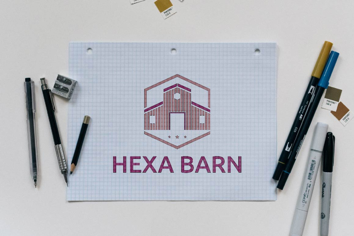 Hexagon Barn Farm Building Logo, a Branding & Logo Template by jongcreative (Photo 2 of 4)