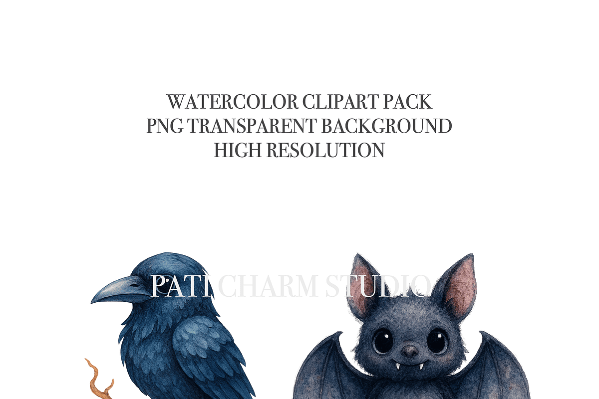 18 Gothic Clipart, a Decorative Illustration by Pati Charm Studio (Photo 4 of 8)