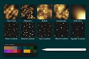 SPARKLY BRUSHES FOR PROCREATE, a Brush Add-On by seamless team (Thumbnail 8 of 8)