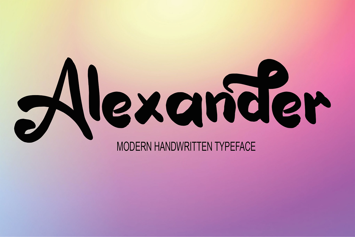 Alexander, a Script Font by Canden Meutuah (Photo 1 of 8)