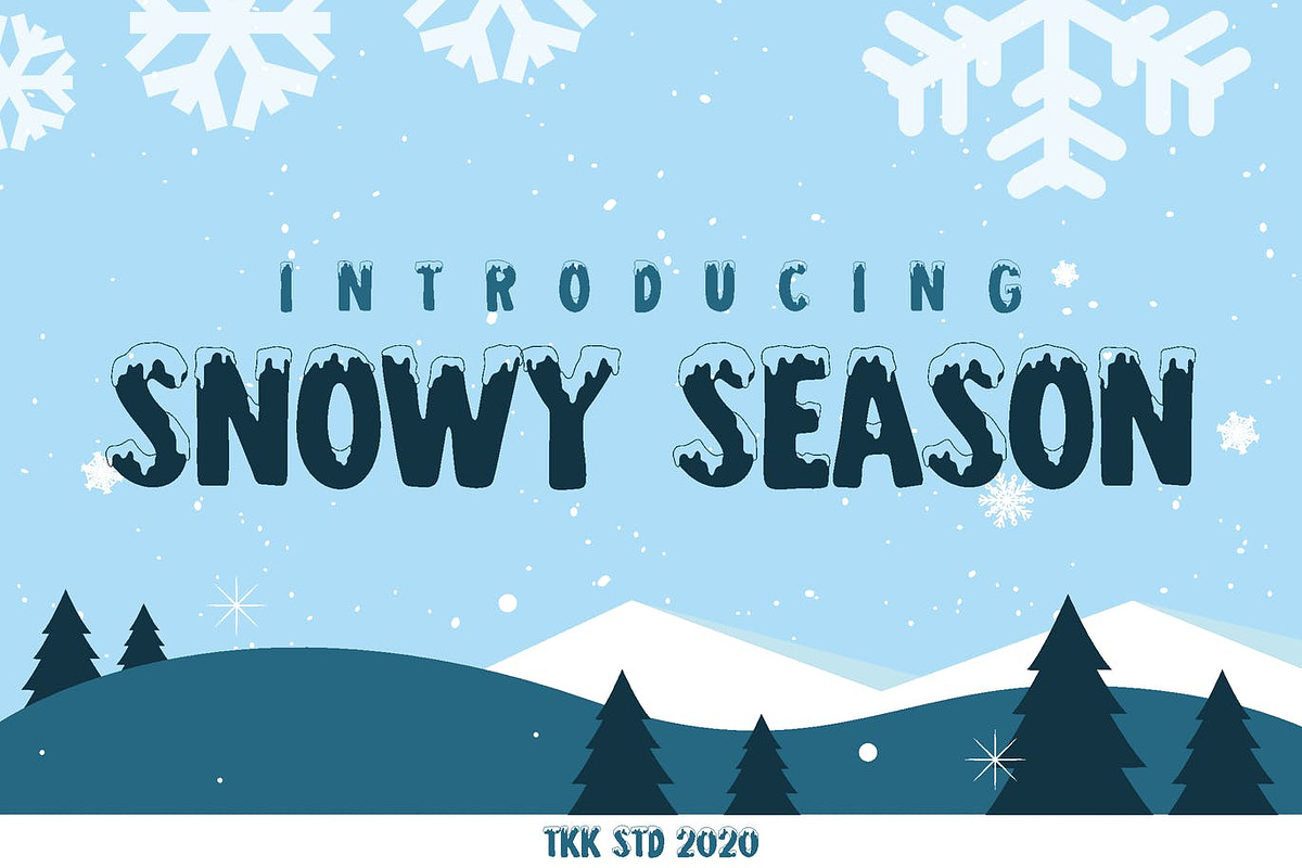 Snowy Season - Kids Font, a Sans Serif Font by tokokoo (Photo 2 of 11)