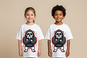 Gangster Bulldog Hoodie Art, a Shirt Mockup by Vector Stall (Thumbnail 2 of 13)