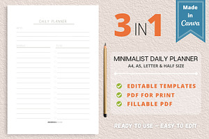 Daily Planner Template Canva