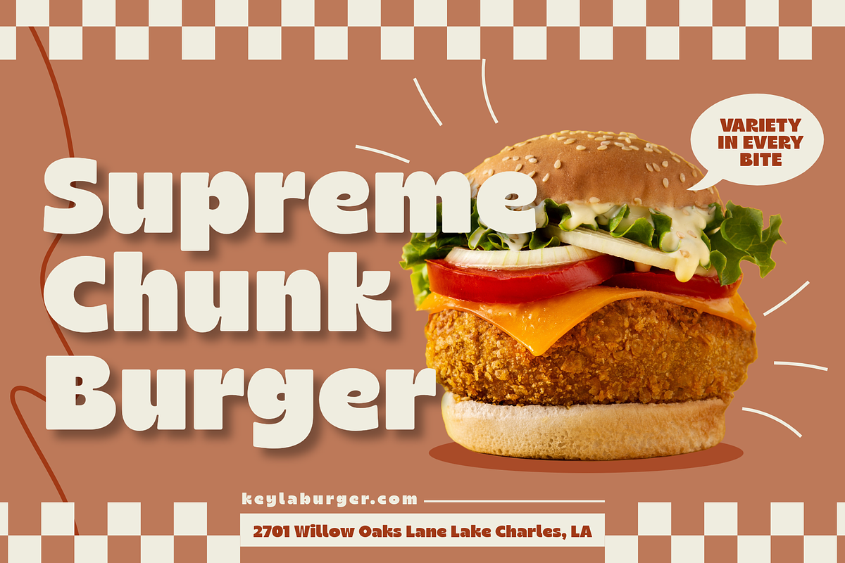 Chunky Sundae - A Bold Display Font, a Sans Serif Font by Ainun Jinan (Photo 5 of 9)