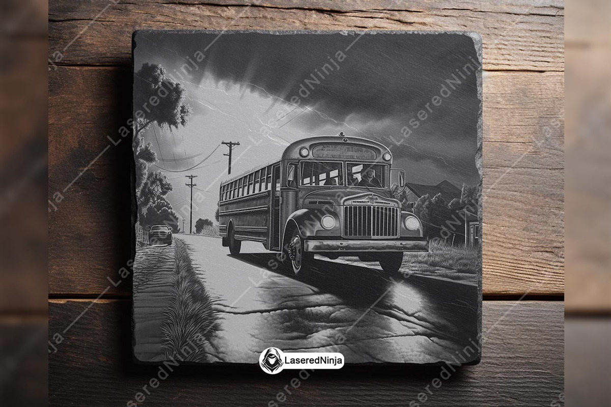 School Bus Road Vehicle Shuttle, a Background Graphic by LaseredNinja (Photo 5 of 7)