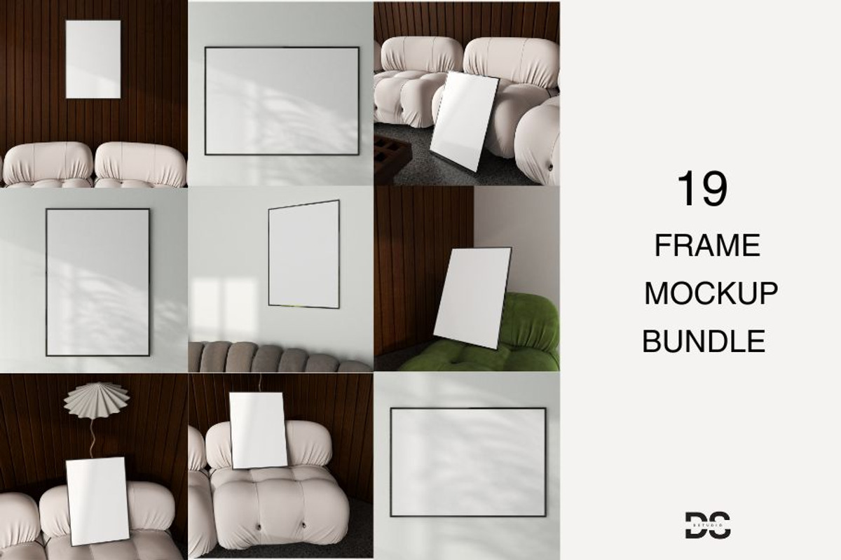 19 Bundle Frame Mockup, a Household Mockup by DSTUDIO888 (Photo 1 of 3)