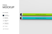 Editable Pencil Mockup Set, a Product Mockup by graphypix (Thumbnail 2 of 4)