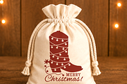 Christmas Cowboy Boot SVG Printable, an Object Graphic by TanchaArt (Thumbnail 2 of 7)