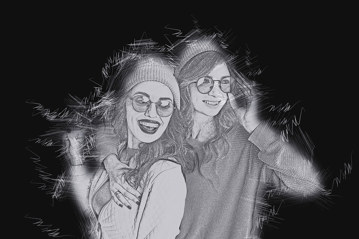 Sketch Art Photoshop Action, an Action Add-On by Studio Retouch (Photo 5 of 11)