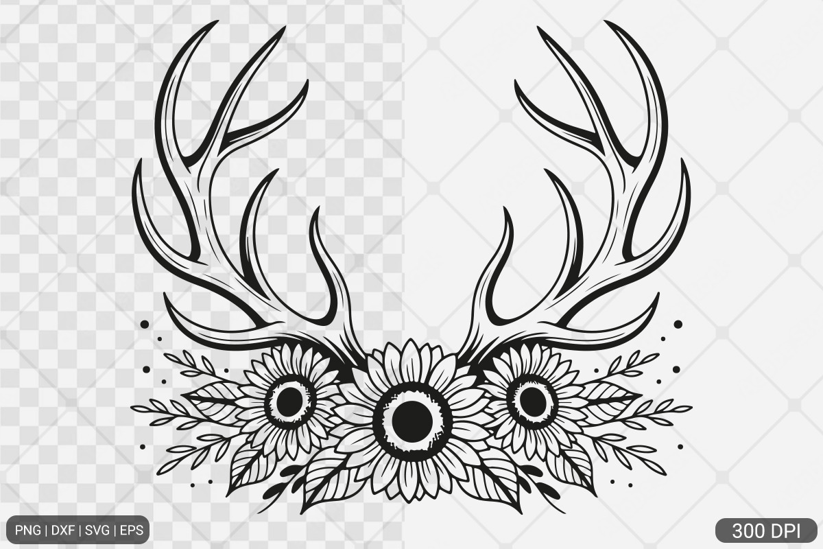 Sunflower Frame SVG PNG Bundle, an Illustration by Actual Pixel (Photo 14 of 23)