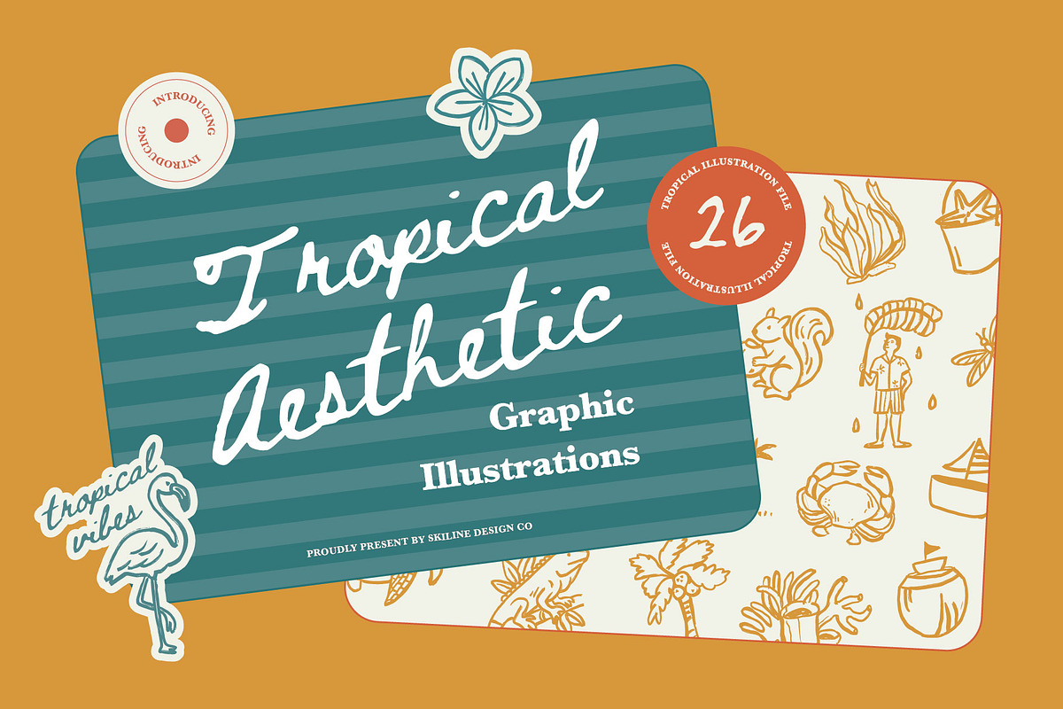 Tropical Aesthetic Pack, an Illustration by Skilline Supply Co. (Photo 1 of 15)