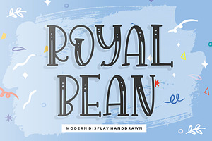 Royalbean - Display Handdrawn Font, a Slab Serif Font by Balpirick Studio