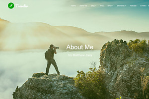 Traveler Photo Blog WordPress Theme