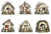 Easter Bunny House Clipart, an Illustration by CreationArt (Thumbnail 6 of 6)
