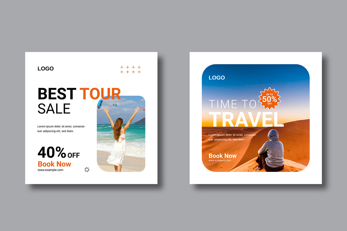Travel Social Media Post Layout preview 4
