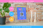 WiFi QR Code Sign - Colorful, a Flyer Template by SunshineStudioBoutique (Thumbnail 10 of 10)