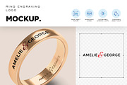 Engraved Ring Logo Mockup, a Product Mockup by DesignNeutrons (Thumbnail 2 of 4)