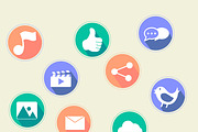 Social Network flat icon vector, an Icon by PeoGeo Creative (Thumbnail 3 of 3)