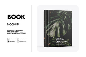 Metallic Hardcover Book Mockup