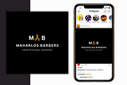 Barber Shop Brand Logo Template, a Branding & Logo Template by Mishek Munene (Thumbnail 3 of 9)