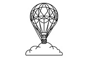Hot Air Balloon Silhouette Bundle, an Object Illustration by Gaye Art (Thumbnail 13 of 31)